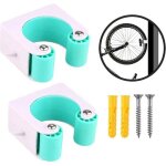 Boucle de stationnement pour v�lo, support mural vertical pour v�lo de route, bleu - 4 x 4 x 2 cm