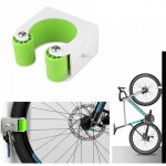 Boucle de stationnement pour v�lo, support mural vertical pour v�lo de route, vert - 4 x 4 x 2 cm