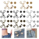 Boucles de taille r�glables 8 pi�ce 32mm boutons de jeans instantan�s jeans � epingles � boutons bouton ...