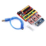Bouclier de machine � graver cnc a4988, lecteur nano 3. 0, carte avec c�ble usb, kit d'imprimante 3d