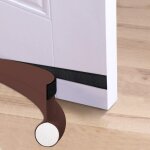 Boudin de porte isolant de 94 cm, coupe - vent isolant simple face avec joint auto - adh�sif, insonoris�, ...
