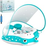 Bou�e b�b� avec auvent - bou�e gonflable pour tout - petit, si�ge de s�curit� r�glable et queue anti ...