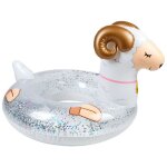 Bouée gonflable ronde xxl pour piscine & plage ultra confort, flotteur deluxe - mouton a paillettes ø115cm ... Bouée gonflable ronde xxl pour piscine & plage ultra confort, flotteur deluxe - mouton a paillettes ø115cm ...