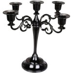 Bougeoir chandelier 5 branches en m�tal style d'europ�en chandelier de mariage cand�labre pour no�l cadeau ...