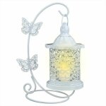 Bougeoir en m�tal, �vider cage � oiseaux suspendus chandelier lanterne vintage photophore d�coration ...