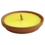 Bougie  la citronnelle torche en terre cuite parfum d'ambiance anti - moustique 17 cm