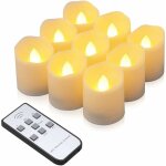 Bougies led, lot de 9 bougies led sans flamme avectlcommande et minuterie bougie lectrique pour les ...