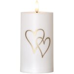 Bougie led flamme heart, blanc, coeurs dorés, minuterie, pile, capteur crépusculaire, blanc chaud, extérieur, ... Bougie led flamme heart, blanc, coeurs dorés, minuterie, pile, capteur crépusculaire, blanc chaud, extérieur, ...