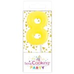 Bougie - mini bougie 8 - blanc - d�coration de f�te - anniversaire - pour enfants