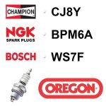 Bougie oregon - champion cj8y ngk bpm6a bosch ws7f