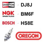 Bougie oregon - champion dj8j ngk bm6f bosch hs8e Bougie oregon - champion dj8j ngk bm6f bosch hs8e