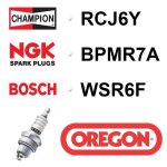 Bougie oregon - champion rcj6y ngk bpmr7a bosch wsr6f