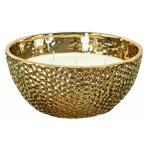 Paris prix - bougie parfume 5 mches 'martel or' 21cm ambre