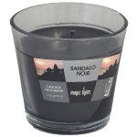 Bougie parfume en verre bois de santal 150g magic lights