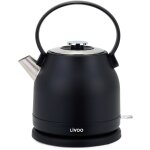 Bouilloire �lectrique 1. 5l 2200w noir - livoo - dod202n