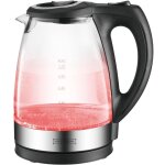 Bouilloire lectrique 1, 7l en verre rouge royalty line rlgwk22008355 - red