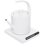 Bouilloire �lectrique 1 l avec socle en acier inoxydable 1000 w, temp�rature de 45� � 100�c, cafeti�re ...
