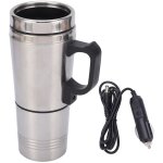 Bouilloire �lectrique en acier inoxydable pour voiture, 350 ml, 150 ml, 12 v, pour caf�, th�, eau, thermos ...
