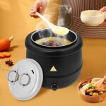 Bouilloire �lectrique pour soupe, 13 l, marmite � soupe avec couvercle � charni�re et couvercle jusqu'� ...