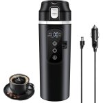 Bouilloire �lectrique de voyage dc 12 v / 24 v, tasse chauffante de voiture de 400 ml avec couvercle ...