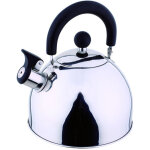 Bouilloire inox 1, 0 l avec sifflet ? acier inoxydable ? manche bak�lite ergonomique ? compatible toutes ...