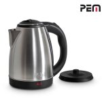 Bouilloire en inox - 1500w capacit� 1. 8l avec syst�me anti - surchauffe - pem kt - 161