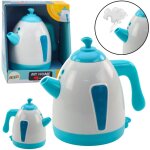 Bouilloire jouet avec vapeur lumieres et sons - turquoise