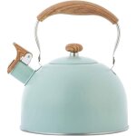 Bouilloire sifflante, 2. 5l bouilloire sifflante induction gaz bouilloire en acier inoxydable bouilloire ...