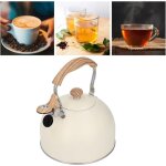 Bouilloire sifflante, 2. 5l bouilloire sifflante induction gaz bouilloire en acier inoxydable bouilloire ...
