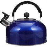 Bouilloire sifflante en acier inoxydable 2 litres pour cuisini�re - bouilloire de camping pour gaz avec ...