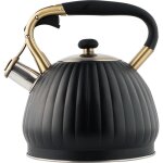 Bouilloire � th� en acier inoxydable 3, 5 l: un bijou de cuisine fonctionnel - poign�e en silicone r�sistante ...
