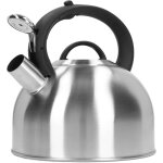 Bouilloire � th� sifflante en acier inoxydable 3l, bouilloire � chauffage rapide avec boutons � une touche, ...