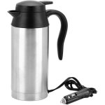 Bouilloire de voiture, portable, 750 ml, 24 v, bouilloire chauffe - eau, bouteille thermos en acier inoxydable ...