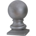 Boule creuse sur socle - hauteur 117mm diam�tre 70mm largeur de la base 62mm - acier moul� - � souder ...