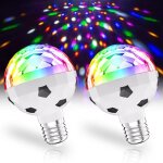 Boule disco led e27, 6w, lampe rvb rotative � 360�, id�ale pour soir�es, anniversaires et d�corations ...
