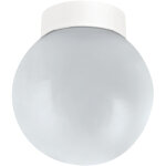 Boule lumineuse ext�rieure - polycarbonate r�sistant - ip44 - blanc - 13w - e27