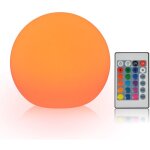 Boule lumineuse led rechargeable, lampe d�corative de chambre avec t�l�commande, id�ale pour no�l et ...