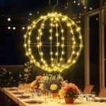 Boules lumineuses de no�l, 30cm 120 led boules lumi�res pile no�l d�coration ext�rieure avec minuterie ...