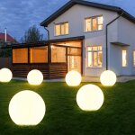 Boule lumineuse solaire jardin led d�coration de jardin boule solaire pour ext�rieur 20 cm boule lumineuse ...