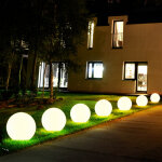 Boule lumineuse solaire jardin led d�coration de jardin boule solaire pour ext�rieur 20 cm boule lumineuse ...