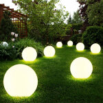 Boule lumineuse solaire jardin led d�coration de jardin boule solaire pour ext�rieur 20 cm boule lumineuse ...