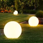 Boule lumineuse solaire jardin led d�coration de jardin boule solaire pour l'ext�rieur 20 cm boule lumineuse ...
