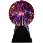 Boule de plasma magique 6 pouces, lumi�re de boule de plasma sensible au son et au toucher, flash lampe ...