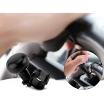 Boule de poigne de spinner de bouton de volant de voiture universelle noire
