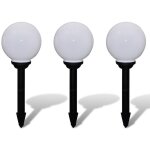 Boule solaire ext�rieure 20 cm 3 pi�ces luminaire d�coration
