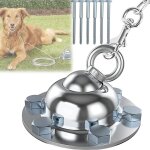 Boulon antirouille robuste pivotant � 360 �, cha�ne d'ancrage pour chien et chat, ensemble de fixation ...