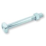 Vis express - boulon (vendu avec ecrou) charpente m16x180 tte carre 27x27x11 acier zingu - 5 pices ...