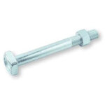 Boulon (vendu avec ecrou) charpente m18x180 t�te carr�e 30x30x13 acier zingu� - 25 pi�ces