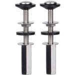 Boulons de fixation pour r�servoir toilette lot de 2, antirouille avec �crous et rondelles caoutchouc ...