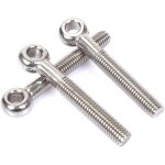 Boulons à oeil, 304 anneaux en acier inoxydable soudés fermés vis à ?il de tige de vis m6×35mm, 4 pcs ... Boulons à oeil, 304 anneaux en acier inoxydable soudés fermés vis à ?il de tige de vis m6×35mm, 4 pcs ...